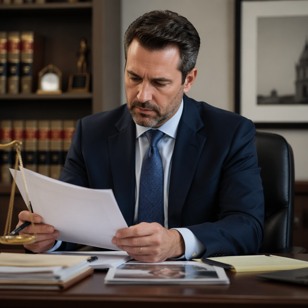 InjuryAllies attorney reviewing case documents